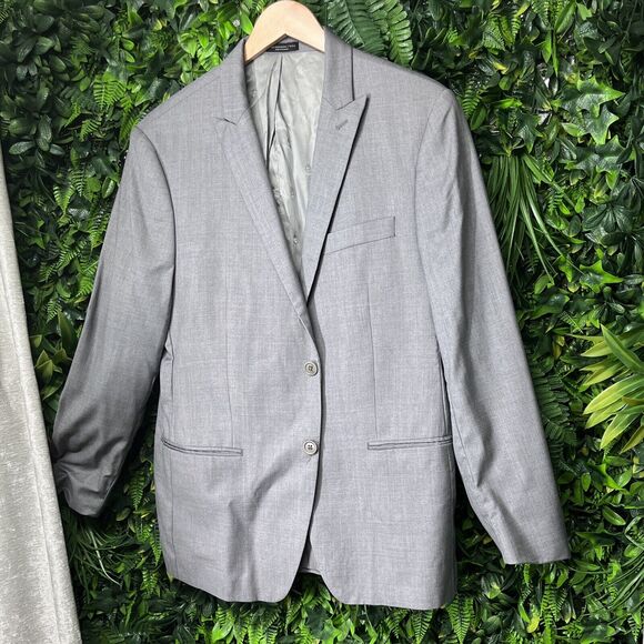 JOHN VARVATOS Blazer Men 42R Gray Wool Sport Coat Jacket Lined Suit Separate - Picture 1 of 9